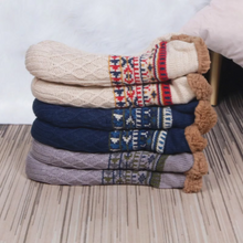 Load image into Gallery viewer, Ultra Cozy Non Slip Fleece Lined Winter Socks for Home and Sleep