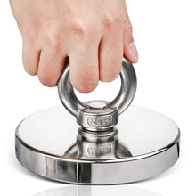 Load image into Gallery viewer, Premium Neodymium Fishing Magnet with Eyebolt for Magnetic Salvaging
