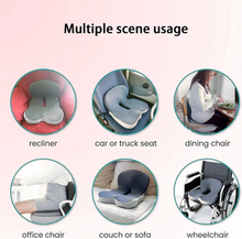 Load image into Gallery viewer, Ergonomic Seat Cushion with Backrest for Office and Home Chairs, Soft Support for Hip and Lower Back Comfort