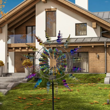 Load image into Gallery viewer, Enchanting Solar-Powered 3D Kinetic Wind Sculpture for Gardens
