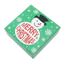 Load image into Gallery viewer, Christmas Gift Boxes Set of 4, Snowman and Santa Claus Cookie and Candy Boxes for Holiday Parties and Home Décor