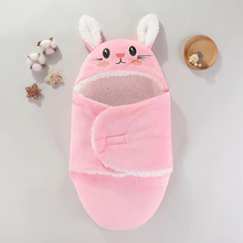 Load image into Gallery viewer, Soft Flannel Baby Sleeping Bag for Autumn and Winter, Cozy Newborn Wrap Blanket for Infants 0–9 Months