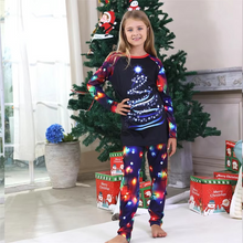 Load image into Gallery viewer, Christmas Family Matching Pajama Set 2025 – Cozy 2 Piece Holiday Cartoon Sleepwear for Parents and Kids