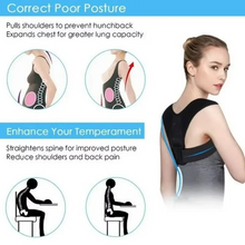 Load image into Gallery viewer, Adjustable Breathable Back Posture Corrector for Improved Shoulder and Spine Alignment