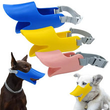Load image into Gallery viewer, Adjustable Silicone Duckbill Dog Muzzle for Small and Large Dogs