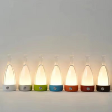Load image into Gallery viewer, Wine Bottle Desk Lamp with Bluetooth Speaker – Rechargeable Modern Bedside Night Light