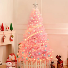 Load image into Gallery viewer, Pink Artificial Christmas Tree, Fire-Retardant Fir Look