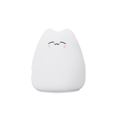 Load image into Gallery viewer, Charming Cat Silicone Night Light with 7-Color Touch Sensor