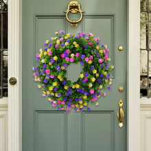 Load image into Gallery viewer, Artificial Floral Wreath for Front Door, Window, and Seasonal Home Decor