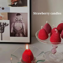 Load image into Gallery viewer, Charming Strawberry Soy Wax Scented Candles - Aromatherapy & Decorative