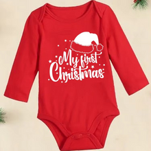 Load image into Gallery viewer, My First Christmas Deer Print Cotton Baby Romper