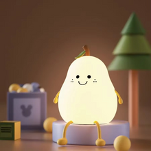 Load image into Gallery viewer, Super Soft Touch-Controlled Multicolor Silicone Pear Night Light