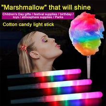 Load image into Gallery viewer, 50 pcs Colorful LED Glow Sticks for Cotton Candy and Marshmallow Cones