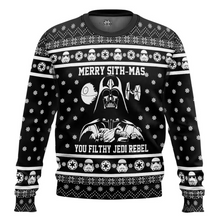 Load image into Gallery viewer, Merry Sith Mas Darth Vader 2025 Christmas Sweatshirt Pullover for Men and Women