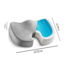 Load image into Gallery viewer, Gel Seat Cushion with Memory Foam and Non-Slip Support for Office, Car, and Home