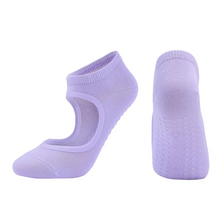Load image into Gallery viewer, Non Slip Backless Yoga Socks with Breathable Cotton Grip