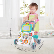 Load image into Gallery viewer, Multifunction Baby Push Walker with Music and Drawing Board Activity Center for 6–15 Month Toddlers