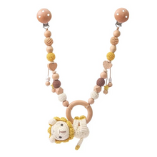 Load image into Gallery viewer, Handmade Crochet Wooden Baby Rattle Toy with Ocean Animal Mobile