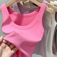 Load image into Gallery viewer, Women's Solid Round Neck Ribbed Tank Top