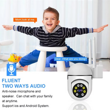 Load image into Gallery viewer, 1080P PTZ WiFi Security Camera with Audio, 4X Zoom, Night Vision, Waterproof
