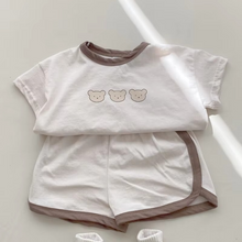 Load image into Gallery viewer, 2PCS Summer Baby Outfit Set, Cotton Short Sleeve Top and Shorts for Infants and Toddlers