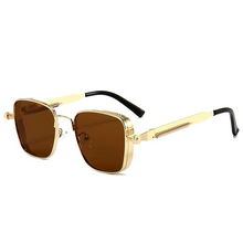 Load image into Gallery viewer, Retro Steampunk Metal Frame Sunglasses for Men