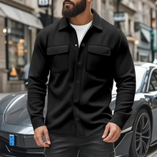 Load image into Gallery viewer, Men's Fleece Lapel Jacket with Pockets
