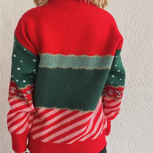 Load image into Gallery viewer, Christmas Jacquard Knit Round Neck Loose Fit Winter Sweater for Women