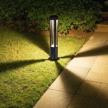 Load image into Gallery viewer, Outdoor LED Bollard Light - Sleek Black Garden Pathway and Lawn Illuminator