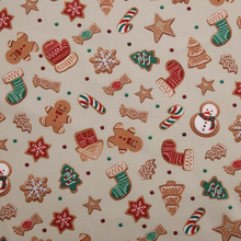 Load image into Gallery viewer, Christmas Cardinal and Snowflake Cotton Fabric for Holiday Decor and DIY Crafts