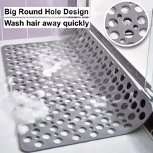 Load image into Gallery viewer, Square Non-Slip Shower Mat with Suction Cups and Quick-Drain Round Hole Design