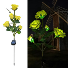 Load image into Gallery viewer, Solar Powered Rose Garden Lights for Outdoor Landscape and Patio Décor
