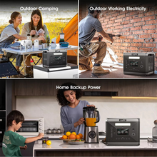 Load image into Gallery viewer, High-Capacity 2160Wh Portable Power Station with 2400W AC Output and Solar Charging