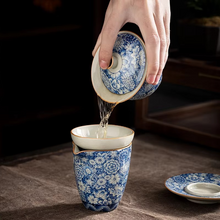 Load image into Gallery viewer, Retro Ceramic Tea Tureen Sancai Gaiwan Tea Maker