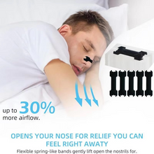 Load image into Gallery viewer, Extra Strength Black Nasal Strips for Better Sleep and Reduced Snoring