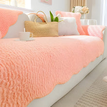 Load image into Gallery viewer, Thick Tuft Fleece Sofa Cover for Warm Winter Coziness