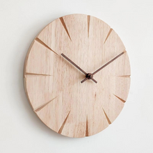 Load image into Gallery viewer, Solid Wood Silent Wall Clock for Home Office and Kitchen
