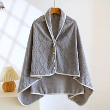 Load image into Gallery viewer, Cozy Thickened Flannel Shawl and Nap Blanket for Shoulder and Neck Warmth