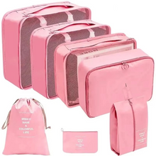 Load image into Gallery viewer, Travel Organizer Packing Cube Set for Luggage and Wardrobe Storage