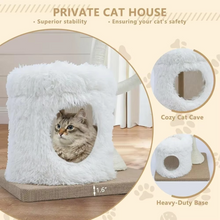 Load image into Gallery viewer, 63" Cat Condo with Scratching Posts, Plush Perches and Hidden Cave