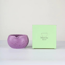 Load image into Gallery viewer, Ceramic Matcha Bowl with Pouring Spout and Whisk Holder Matcha Making Kit for Tea Lovers