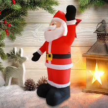 Load image into Gallery viewer, Giant 6ft Inflatable Santa Claus with LED Light for Christmas and Holiday Yard Decor