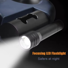 Load image into Gallery viewer, Dual Dog Retractable Leash with Built-In Flashlight and Bag Dispenser