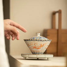 Load image into Gallery viewer, Elegant Jingdezhen Ceramic Gaiwan Tea Set with Covered Bowl