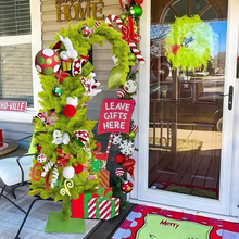 Load image into Gallery viewer, Crooked Neck Santa Hat Artificial Christmas Tree for Festive Home Décor