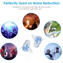 Load image into Gallery viewer, Silicone Noise Cancelling Earplugs for Sleeping Studying and Concert Protection