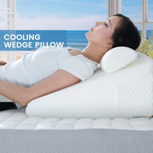 Load image into Gallery viewer, Dual Comfort Memory Foam Orthopedic Wedge Pillows with Breathable Covers