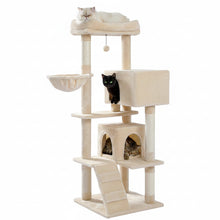 Load image into Gallery viewer, Cat Tree Gray and Beige Indoor Climbing Tower