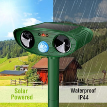 Load image into Gallery viewer, Solar-Powered Ultrasonic Animal Repellent for Gardens and Yards