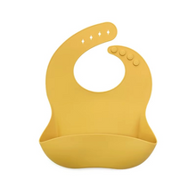 Load image into Gallery viewer, Soft Silicone Waterproof Baby Bib with Cute Print and Adjustable Fit